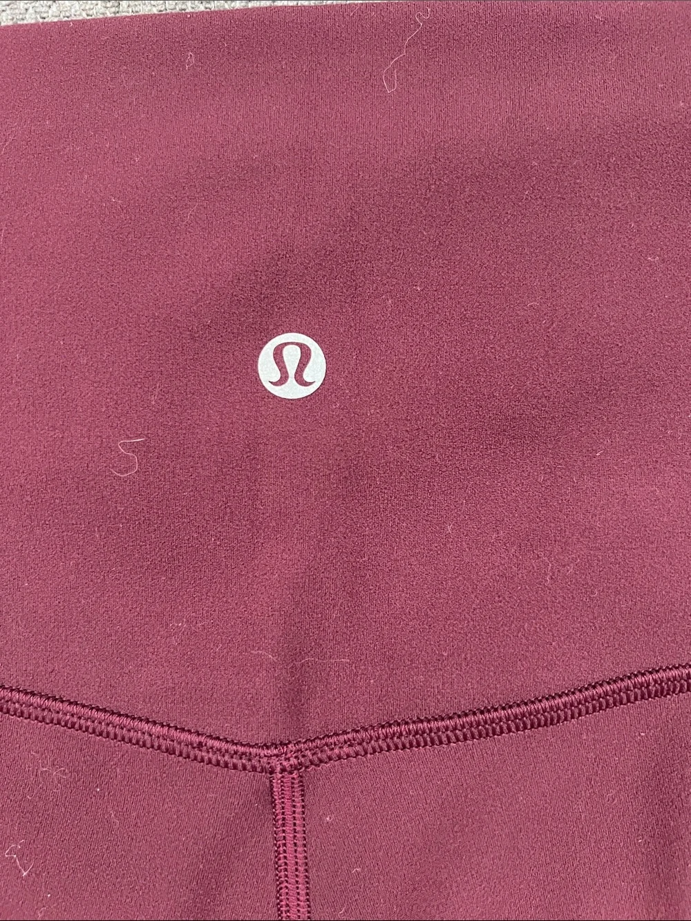 lululemon athletica Deep Maroon High-Rise Bike Shorts